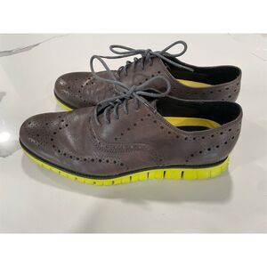Cole Haan‎ Zerogrand Wingtip Oxford Shoes Brown Volt Men's Size 11.5 Casual